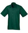 PR202 Short Sleeve Poplin Shirt Bottle Green colour image